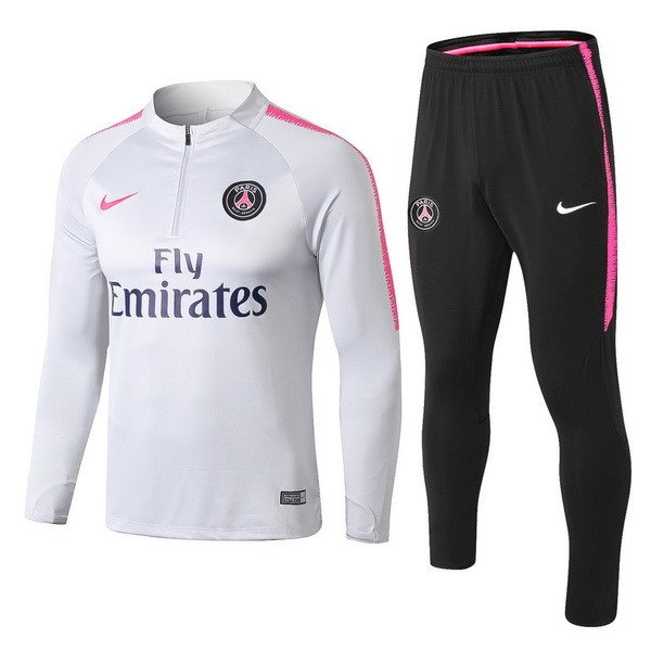 Trainingsanzug Kinder Paris Saint Germain 2018-19 Grau Fussballtrikots Günstig